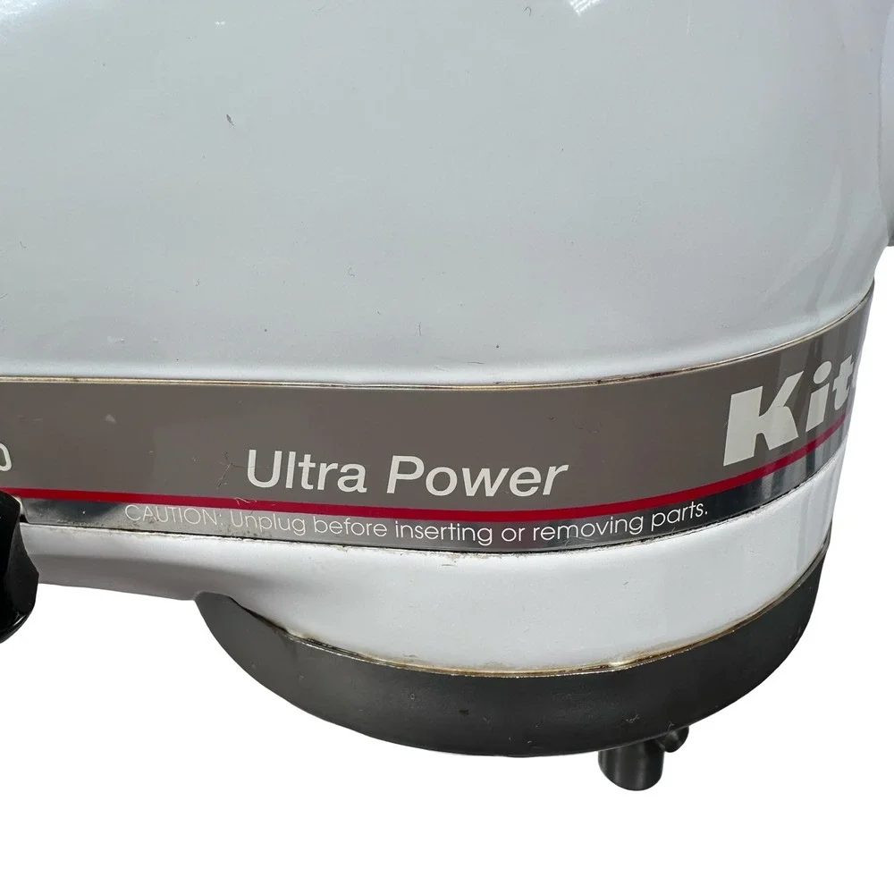 KitchenAid Ultra Power Stand Mixer White 300W 4KSM90PSWH Tilt KSM90 Attachments